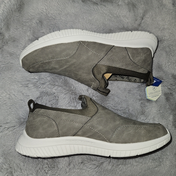 NEW! Nunn Bush Bloom Shoes Men's Size 10 Taupe Slip-On Loafers Comfort Walking - Picture 9 of 11